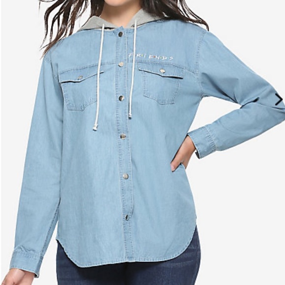 Friends Central Park Denim Button Up - Picture 2 of 4